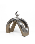 Crescent Knot Sculpture: Chrome
