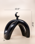 Crescent Knot Sculpture: Black
