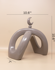 Crescent Knot Sculpture: Mocha