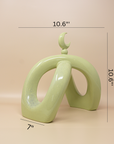 Crescent Knot Sculpture: Pistachio