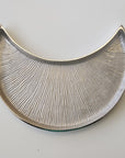 Large size Silver Color Textured moonlight platter by RASM