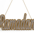 Ramadan Embroidery Ornament Silver Color