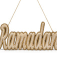 Ramadan Embroidery Ornament Golden Color