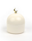 White Chocolate Moon Golden Crescent Dome Jar Golden Ramadan Eid Gifts