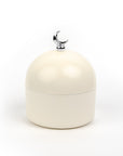 White Chocolate Moon Crescent Dome Jar Silver Crescent on a top Ramadan Eid Gifts