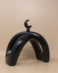 Crescent Knot Sculpture: Black
