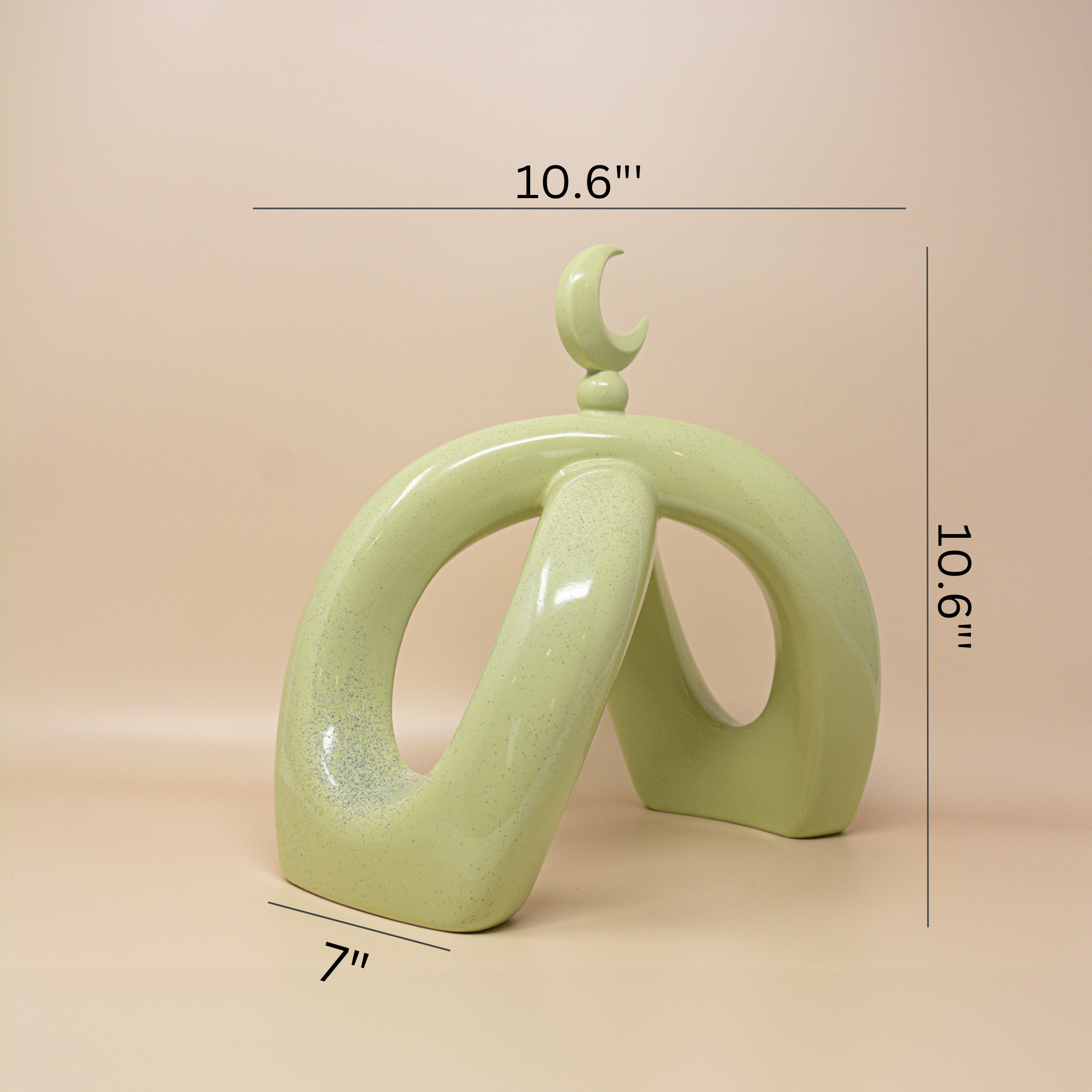 Crescent Knot Sculpture: Pistachio