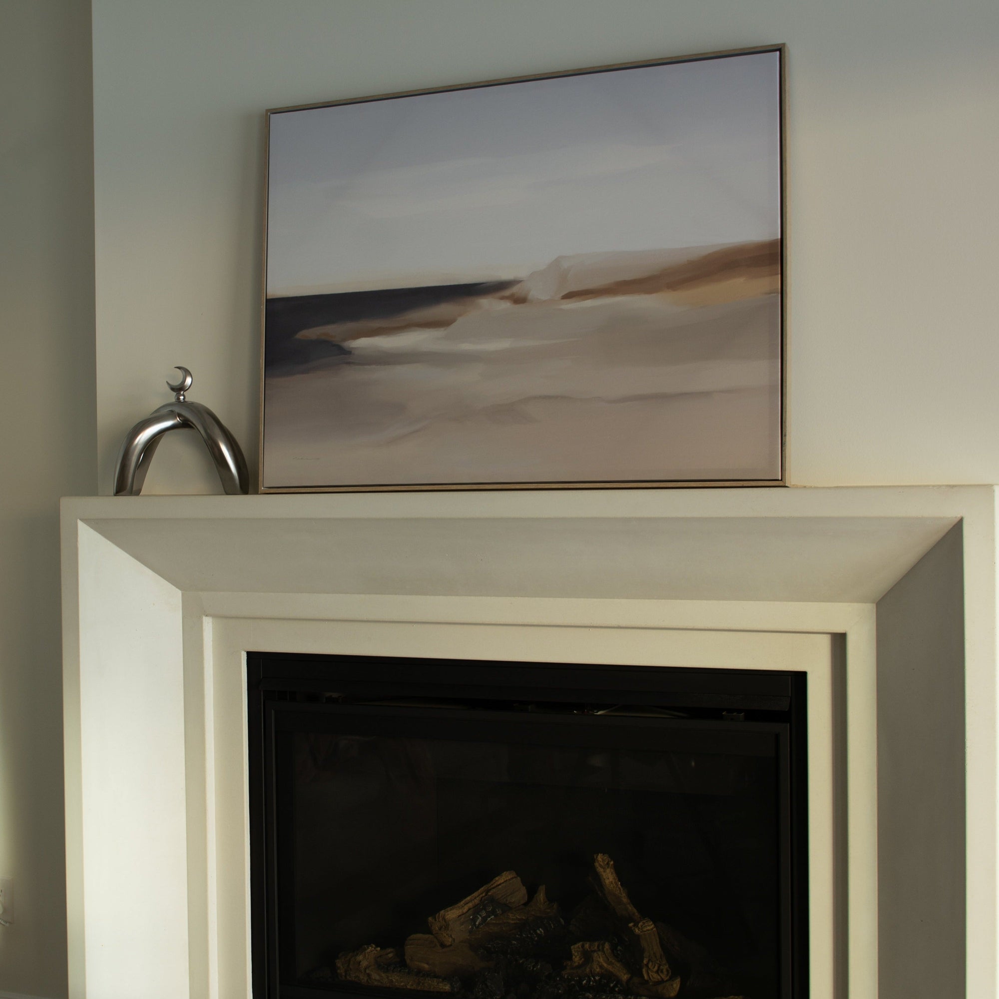 Crescent Knot Sculpture: Chrome