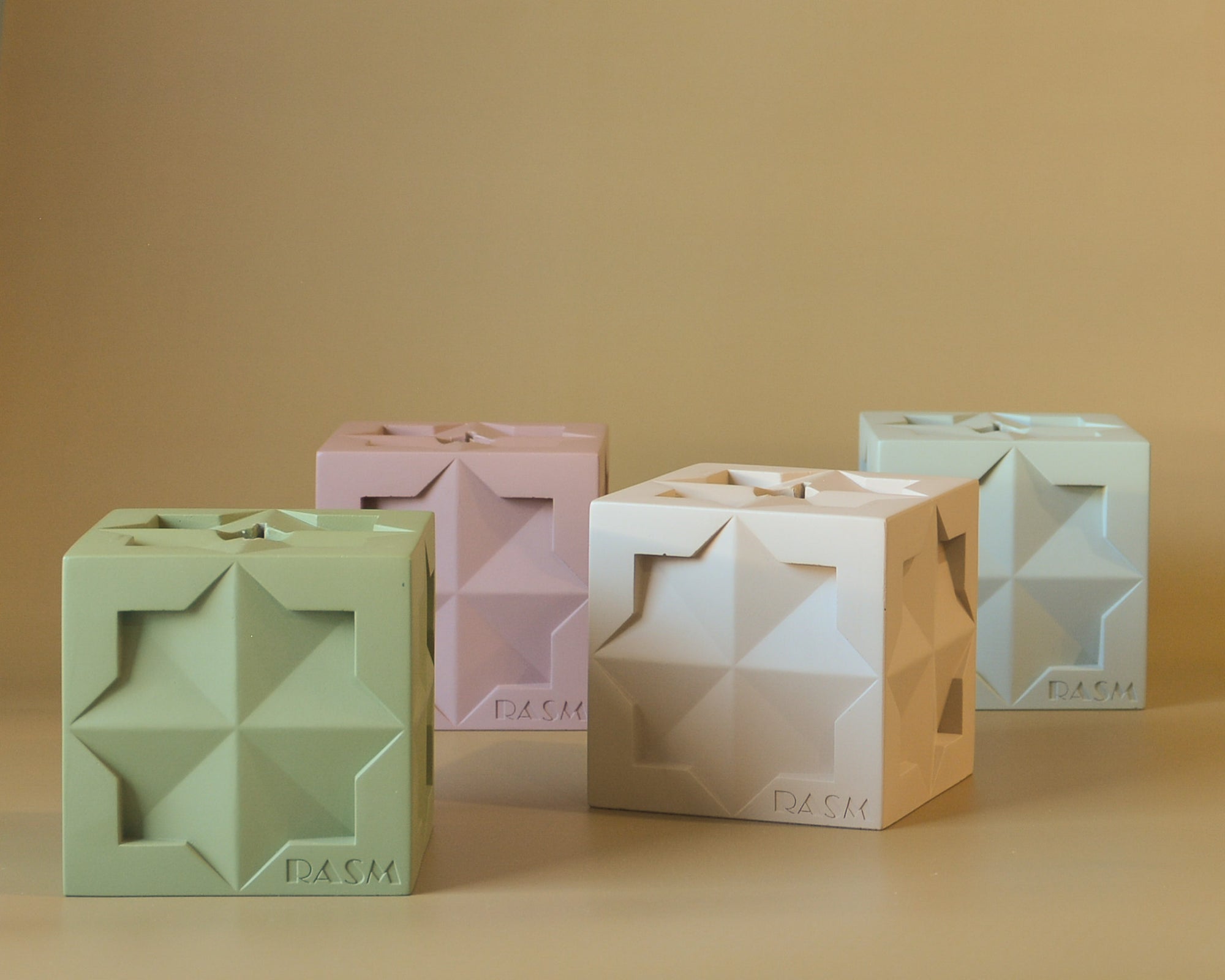 Islamic Geometric Base/Candle Holder - Cube