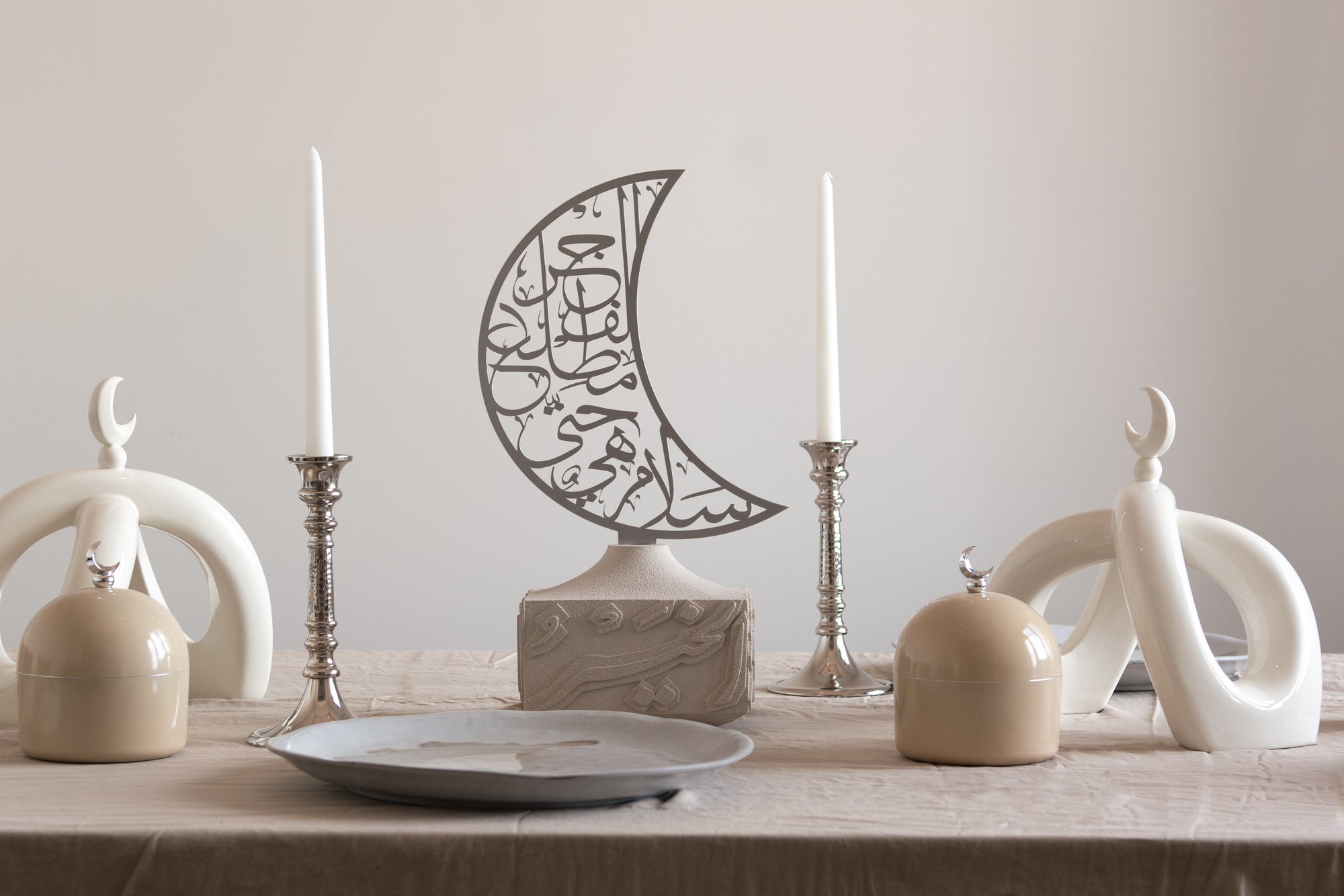Artisan Calligraphy Base/Candle Holder