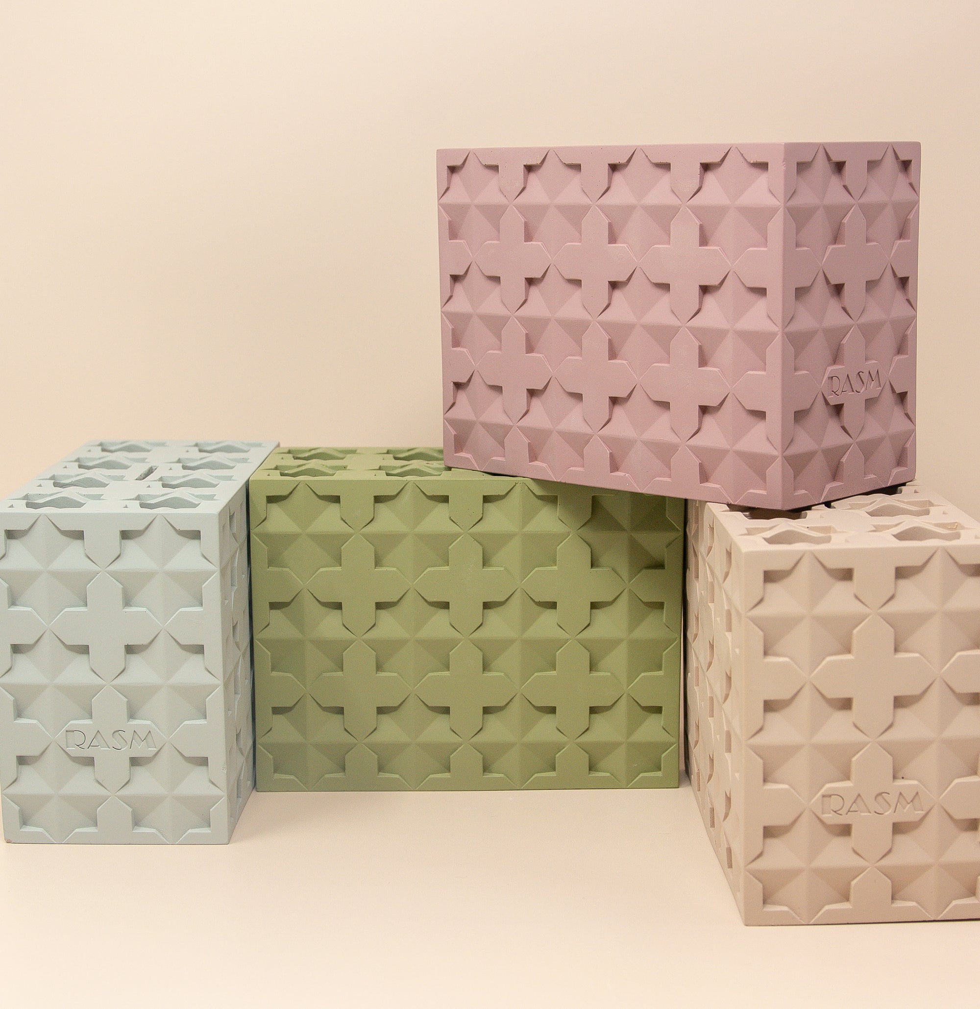 Islamic Geometric Base/Candle Holder - Rectangle