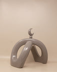Crescent Knot Sculpture: Mocha