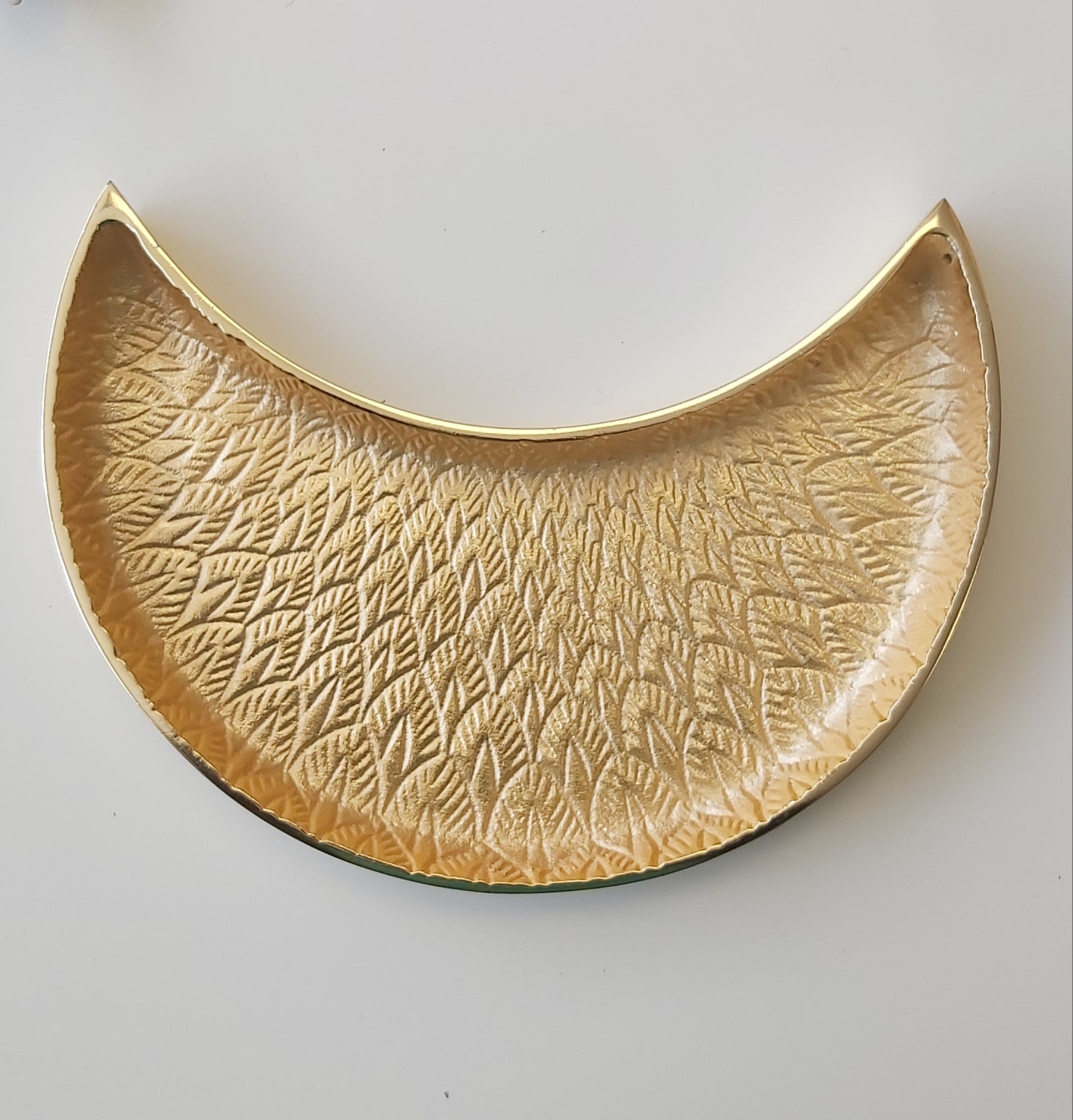 Medium size Golden Color Textured moonlight platter by RASM