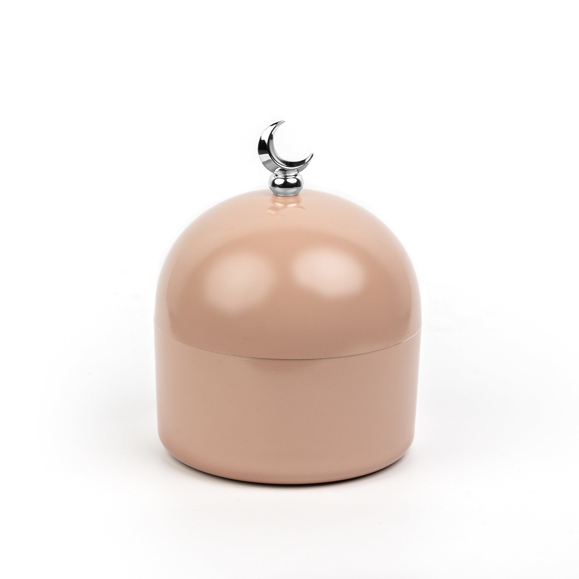 Terracota Rose Moon Dome Jar with Silver Crescent Ramadan and Eid Gifts