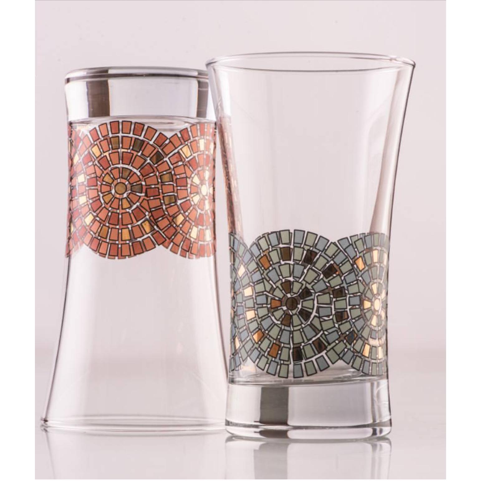 Adorned by colored mosaic stones inspired by ancient civilizations famous by their nobility and beauty